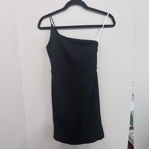 EUC | Lulu's Black Asymmetrical Cocktail Dress, Size S
